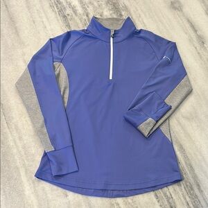 FootJoy Mountain Top Golf & Lake Club Women’s Quarter Zip  Top Medium Periwinkle